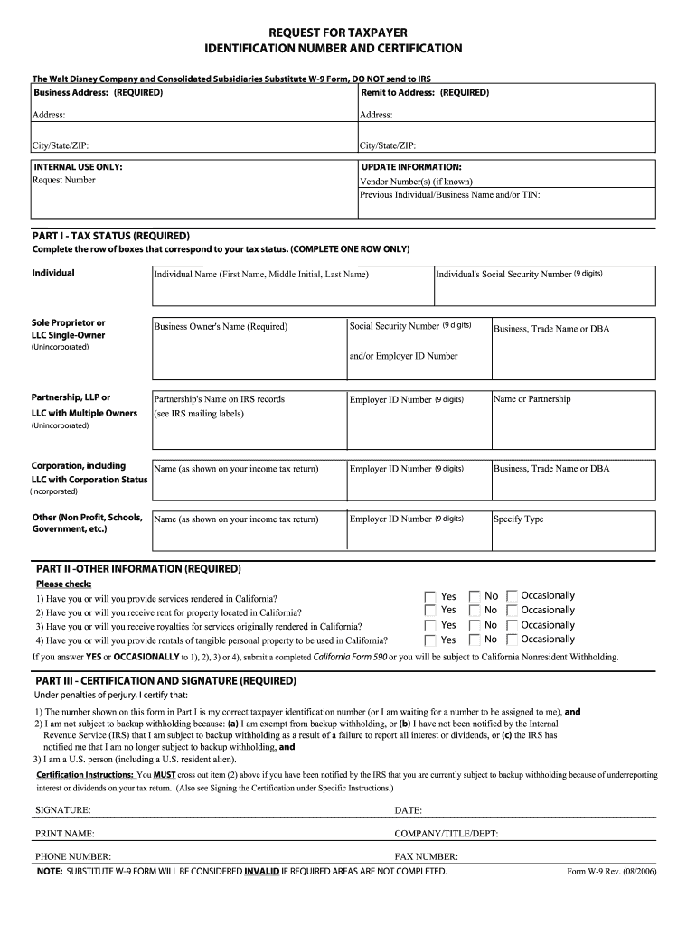 W9 Form Uk