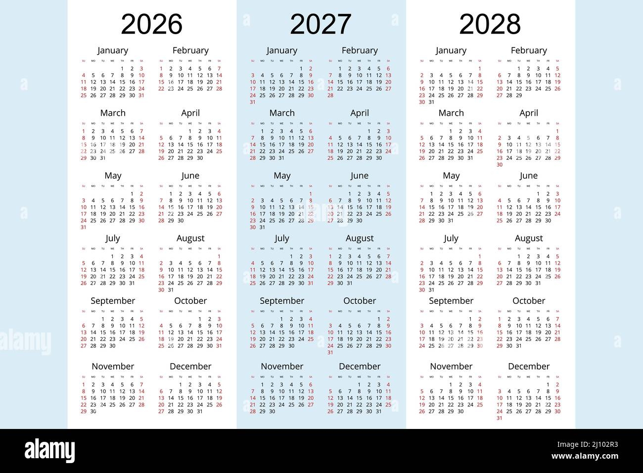 Calendar Printable 2026 2027
