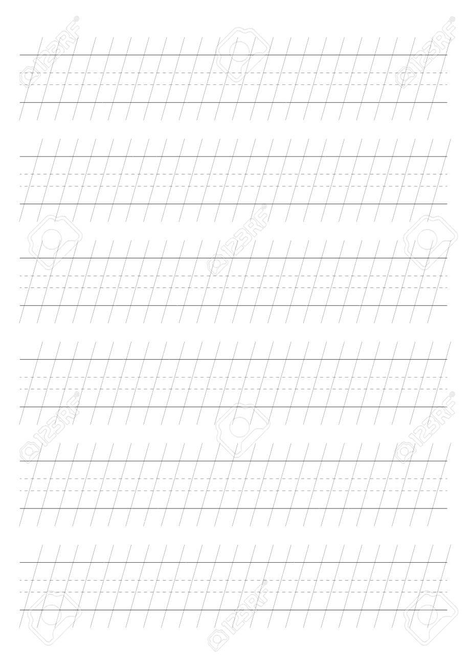 Calligraphy Drill Calligraphy Paper Printable Calligraphy Guide 