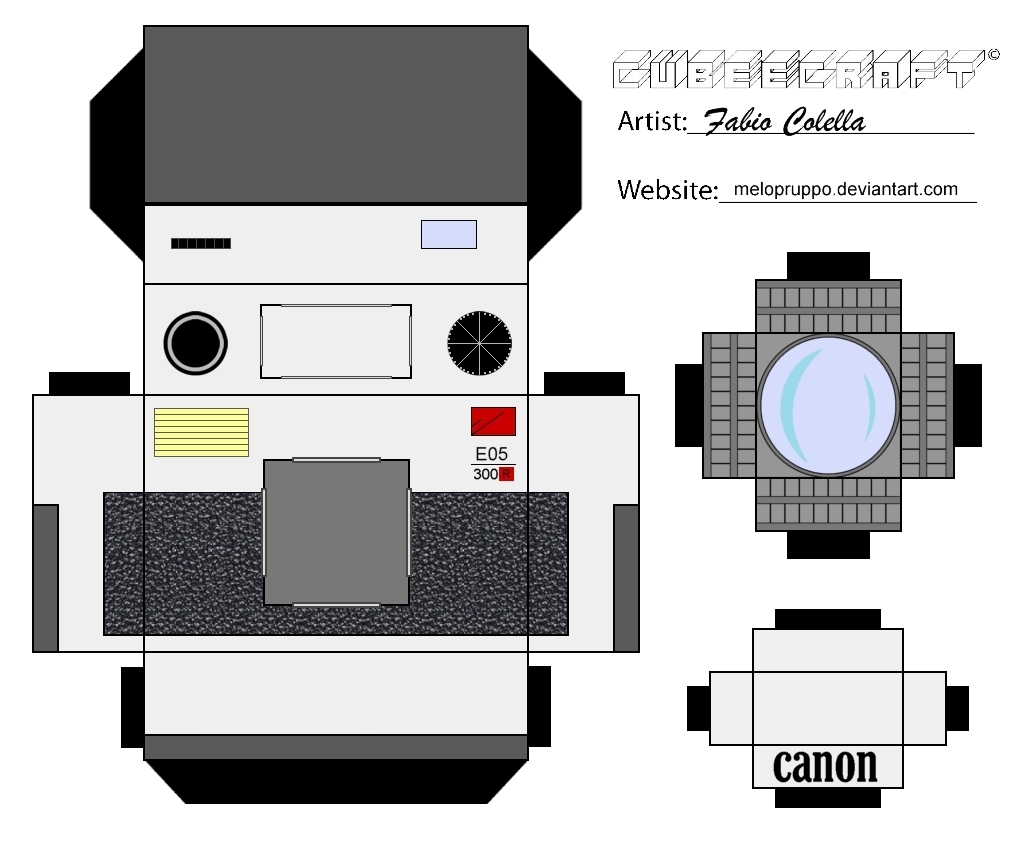 Canon Camera Cubeecraft By Melopruppo On DeviantArt