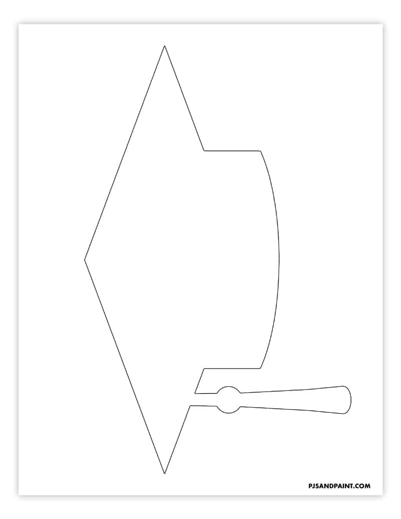Cap Template Paper Graduation Caps For Kindergarten Kindergarten 
