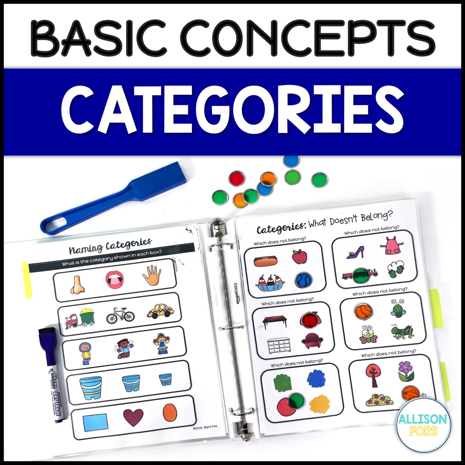 Categories Speech Therapy Activities NO PREP Basic Concepts 