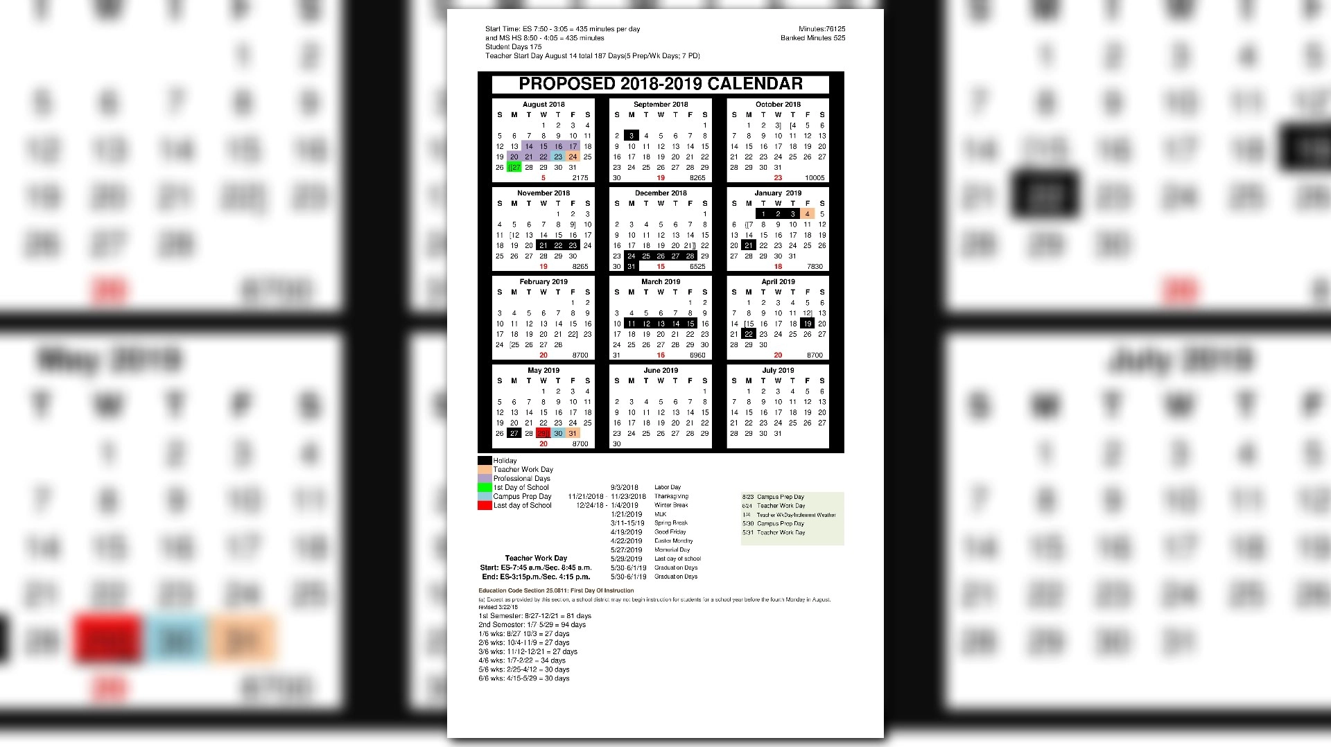 Ccisd Corpus Christi Calendar School Academic Calendar