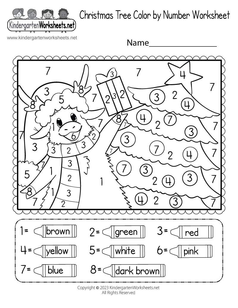 Christmas Tree Coloring Worksheet Free Printable Digital amp PDF