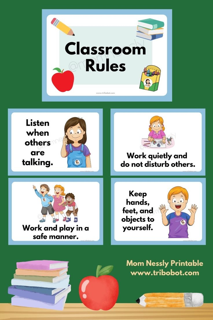 Classroom Rules Preschool Printable