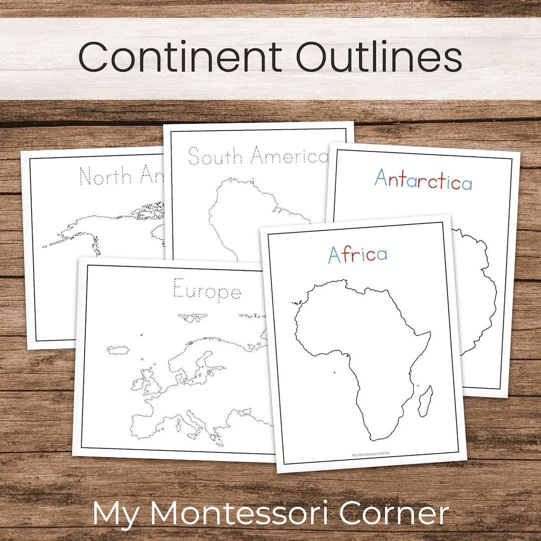 Free Printable Continents Worksheet