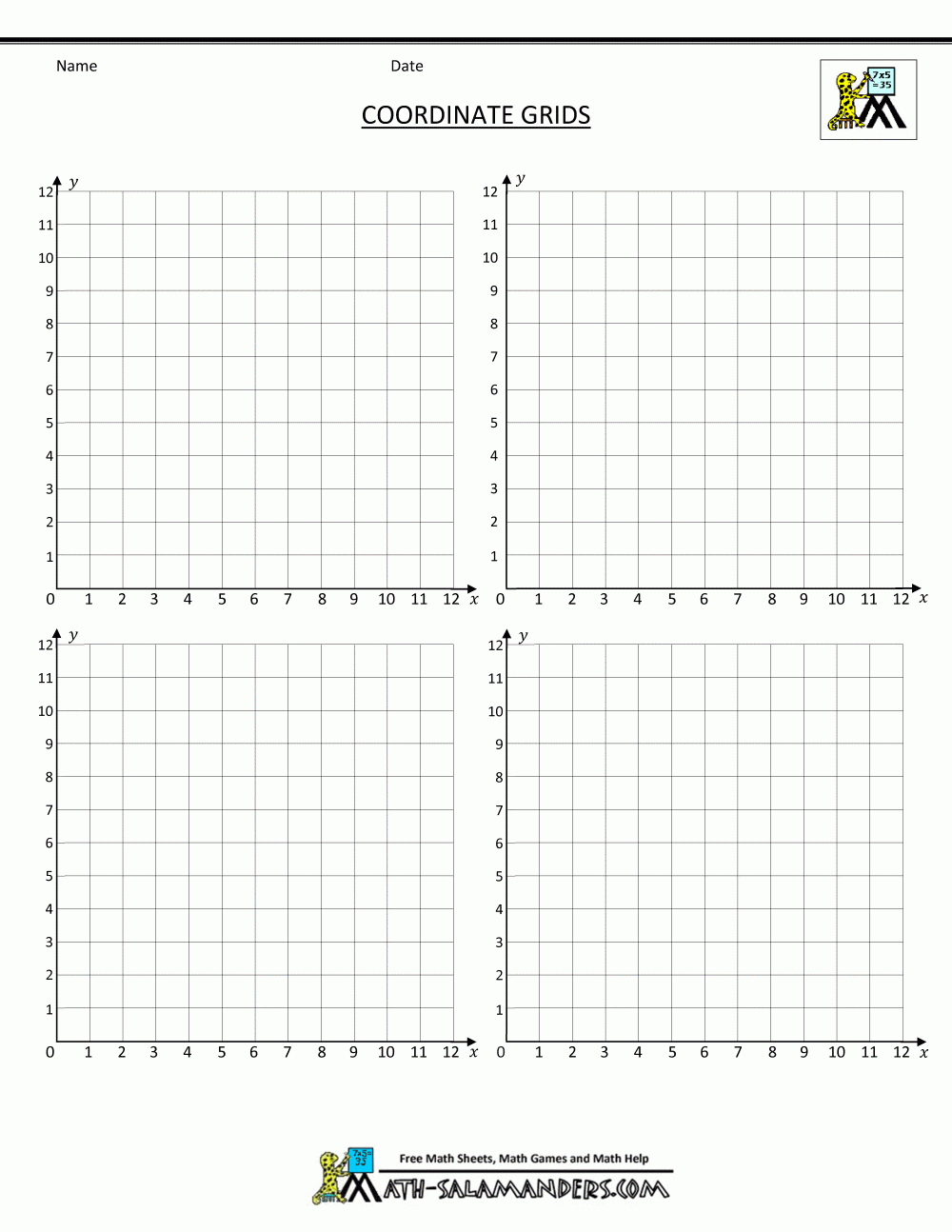 Coordinate Plane Graph Online Free
