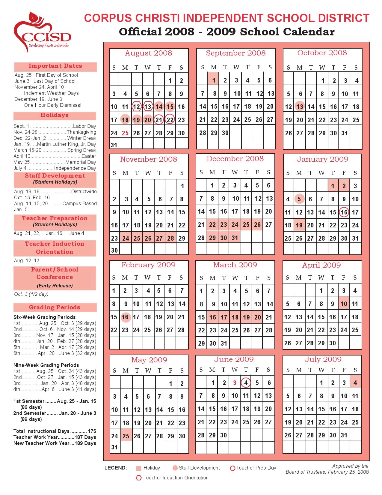 Corpus Christi Isd Calendar 20252026 School Academic Calendar