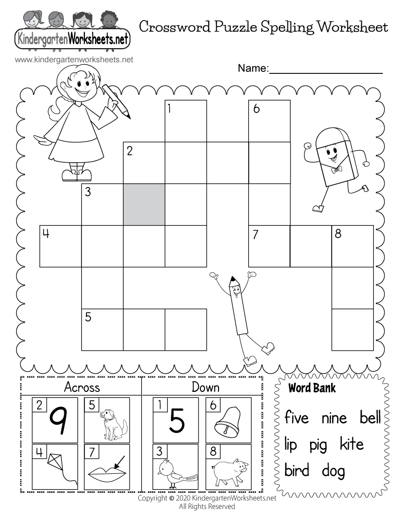 Free Printable Grammar Crossword Puzzles