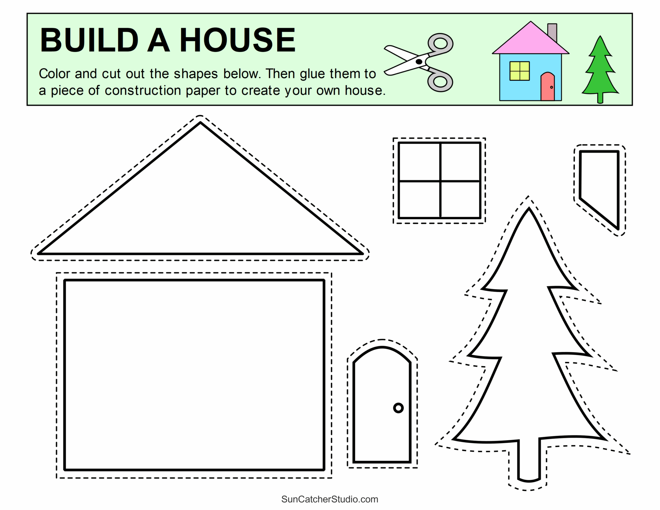 Cut And Paste Worksheets Printable Activities For Kids Free 