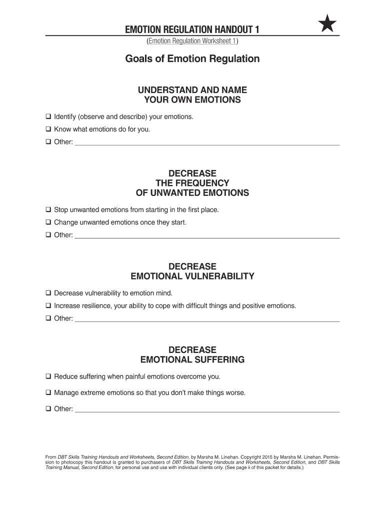 Dbt Printable Worksheets