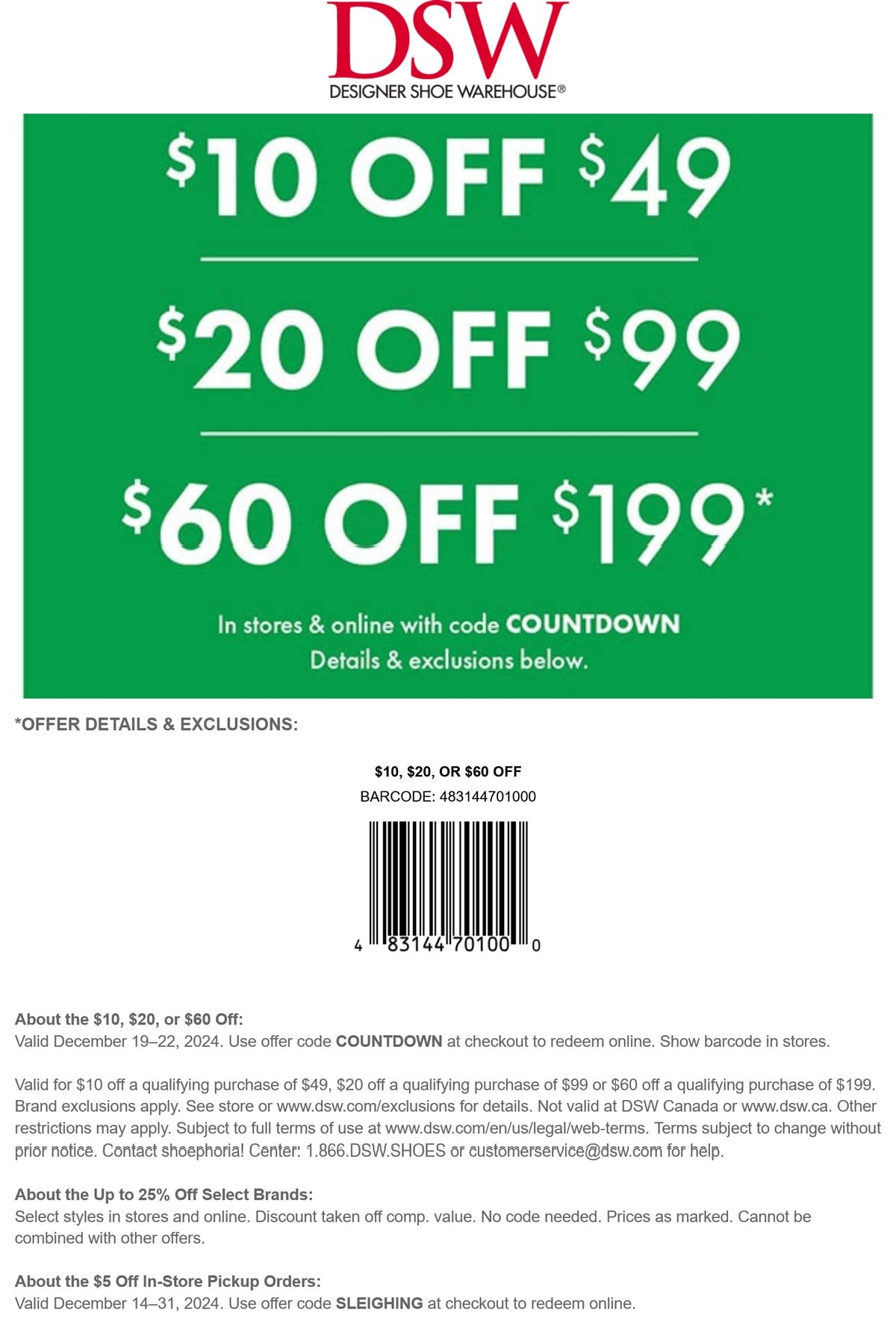 Deals Dsw Dsw Free Shipping Code Dsw Coupon Shoes Warehouse 