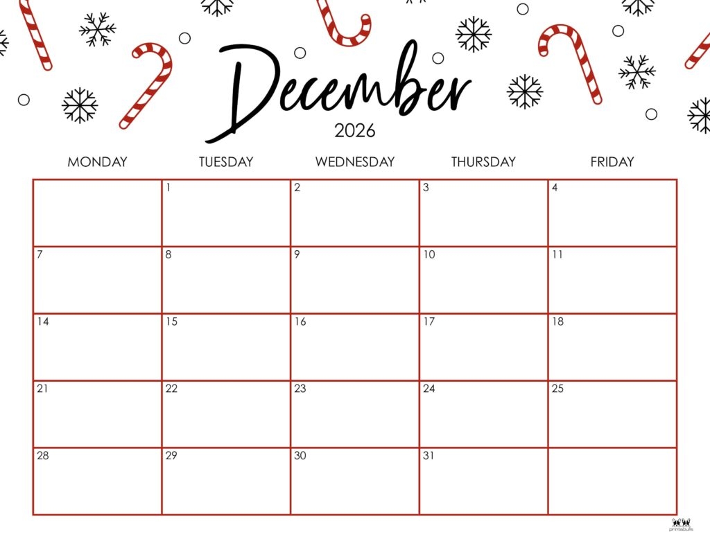 November And December Calendar 2026 Printable