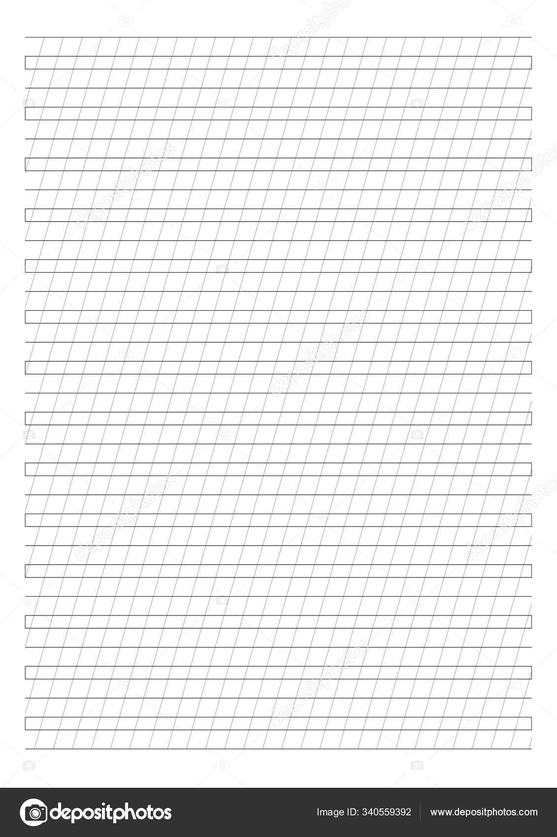 Degree Guide Sheets Calligraphy Paper Printable Calligraphy Guide 