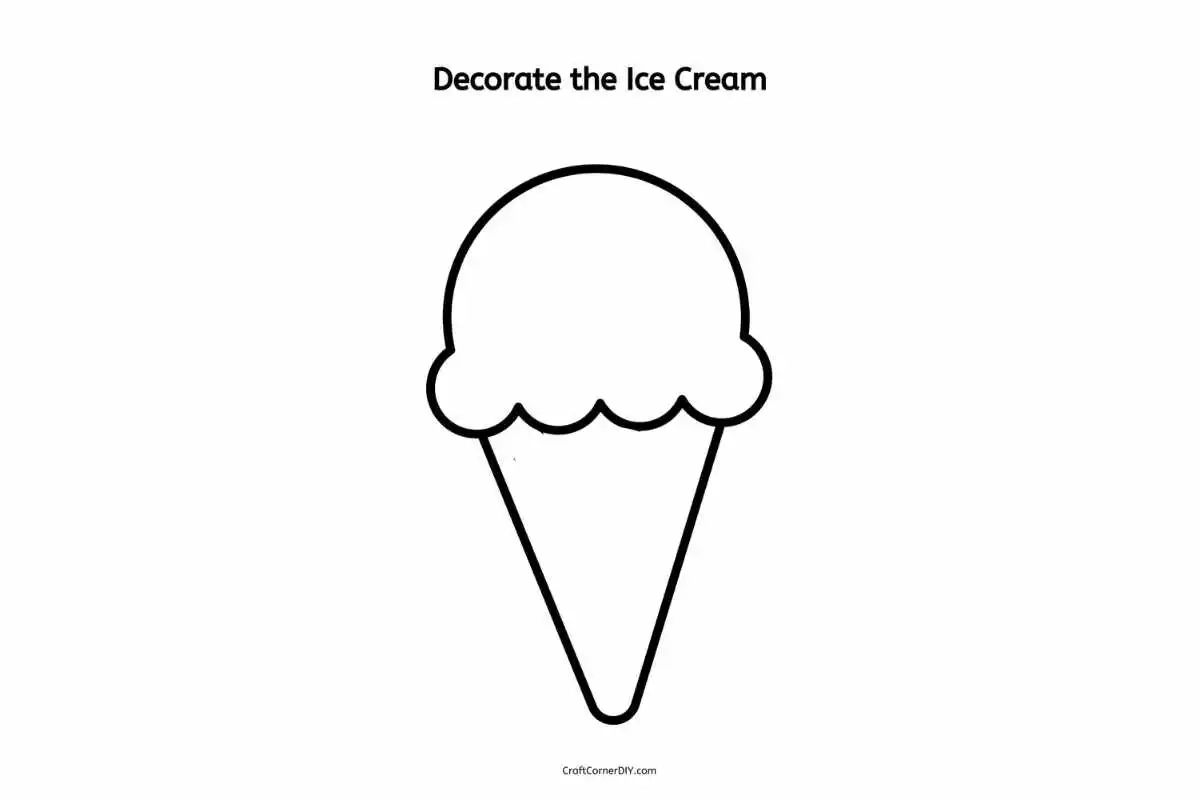 Ice Cream Template Printable