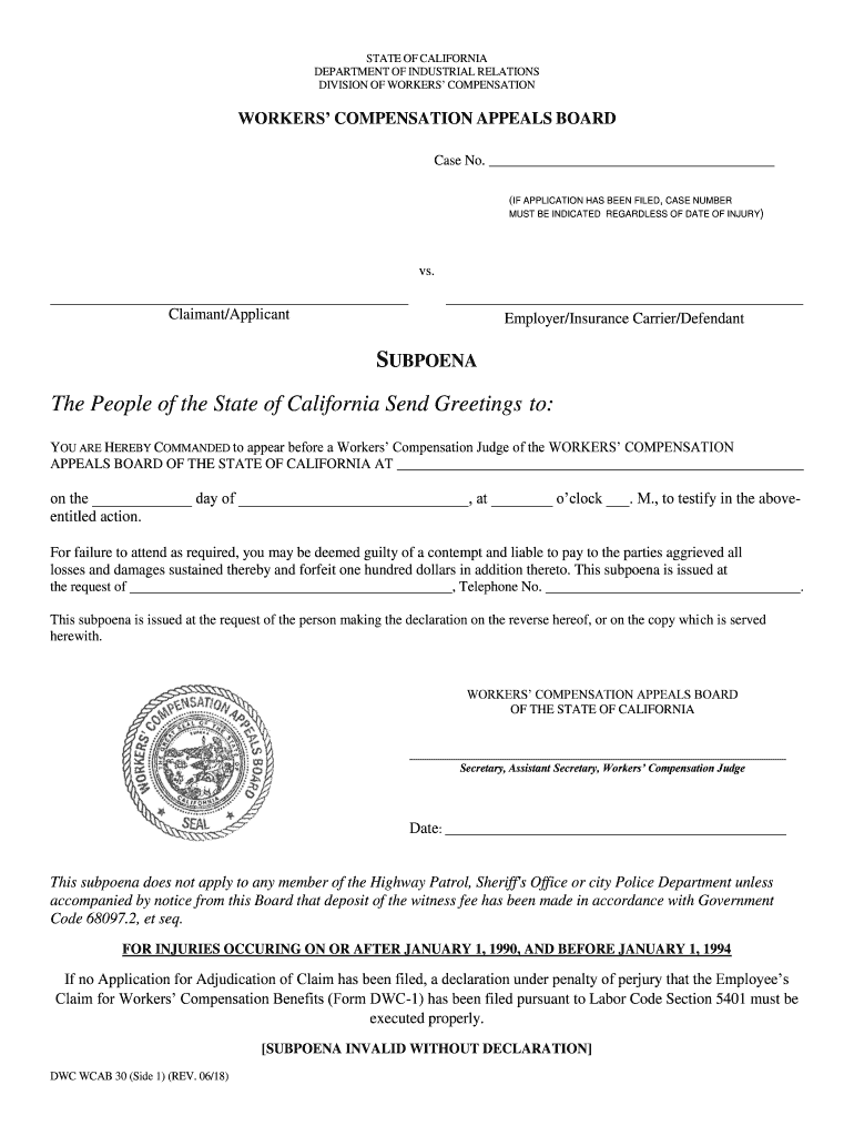 Dir Forms California