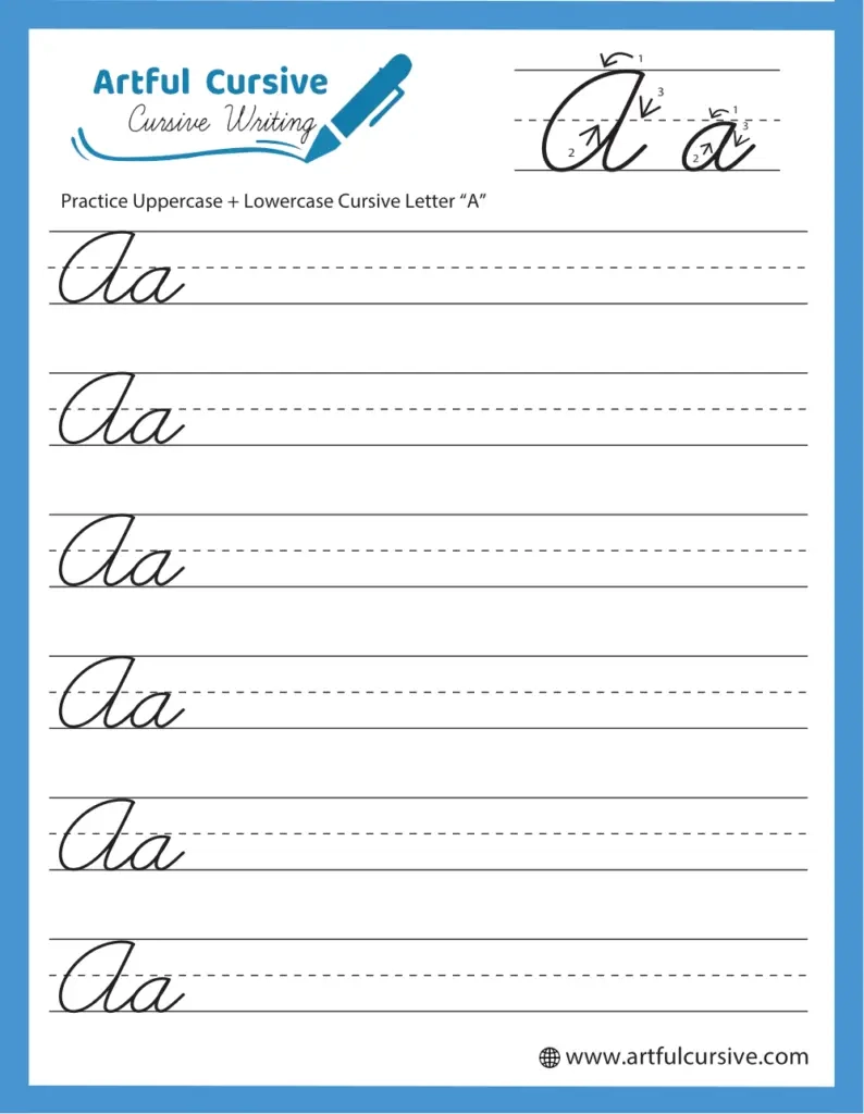 Printable Free Cursive Writing Worksheets