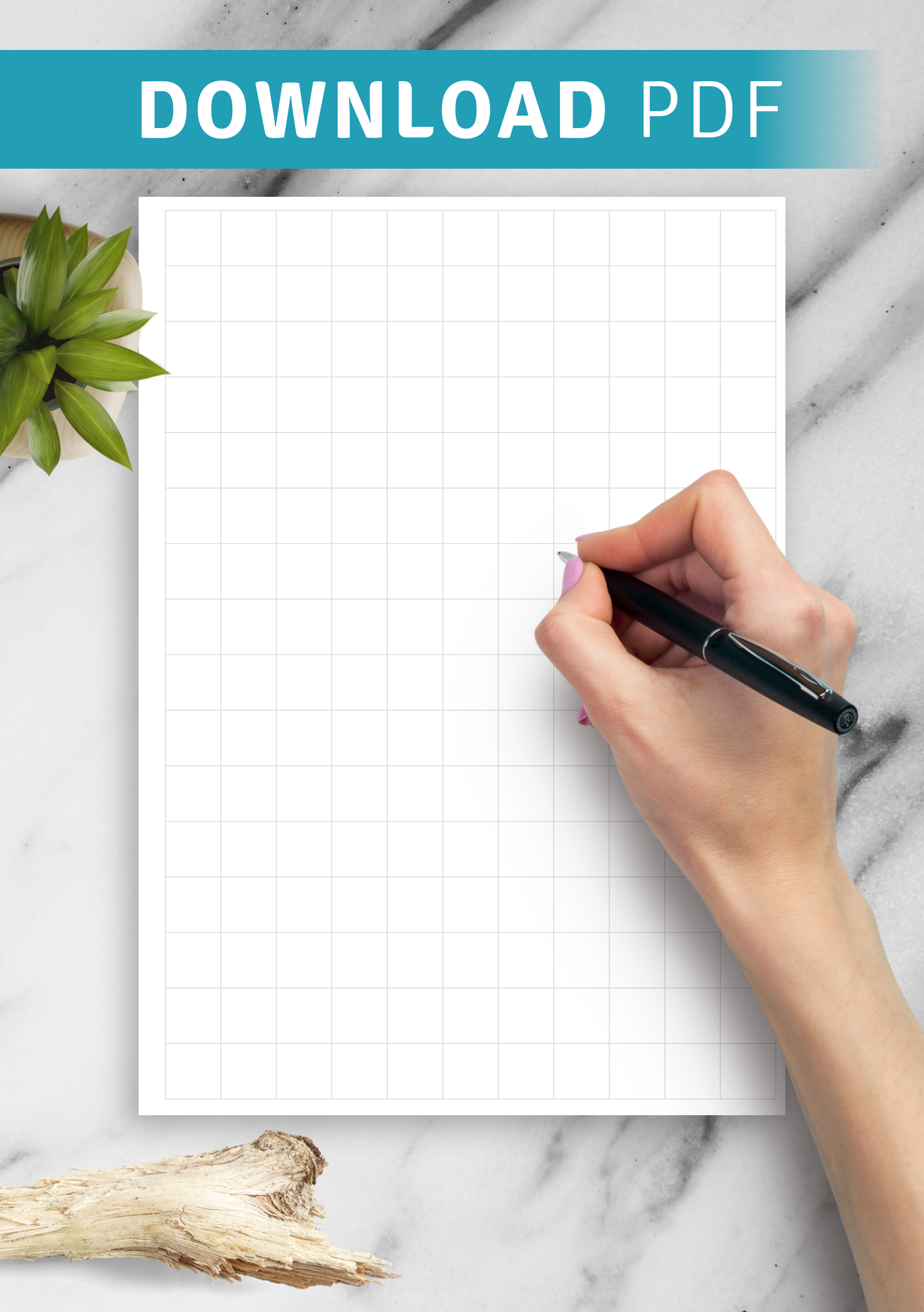 1/2 Graph Paper Template Printable