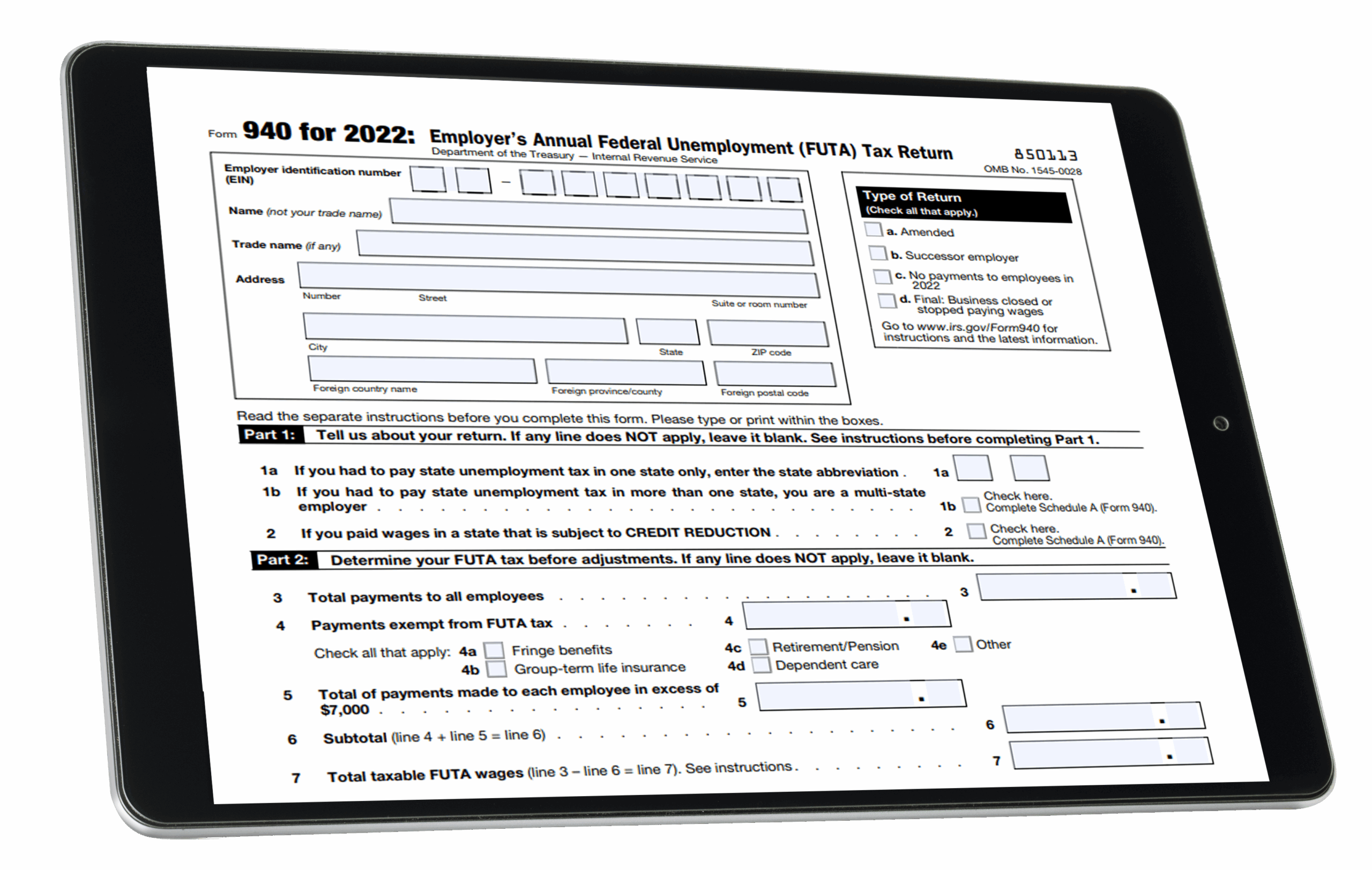 What Is Irs Form 940