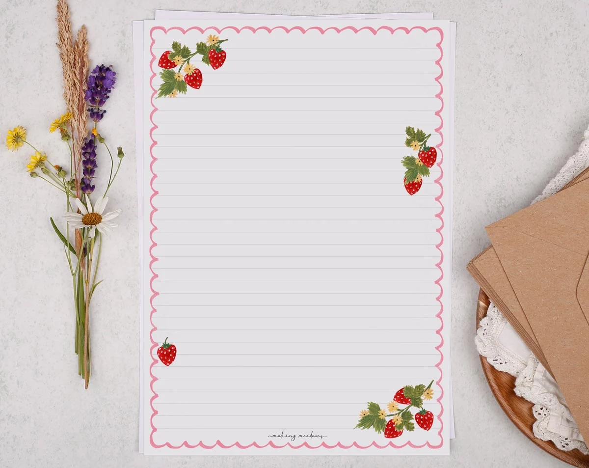 Stationary Paper With Designs