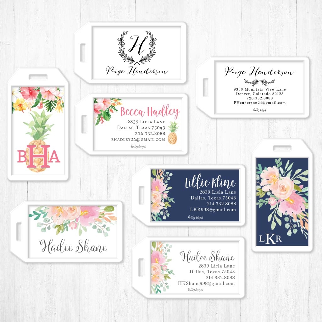 Editable DIY Luggage Tags For Adults amp Kids