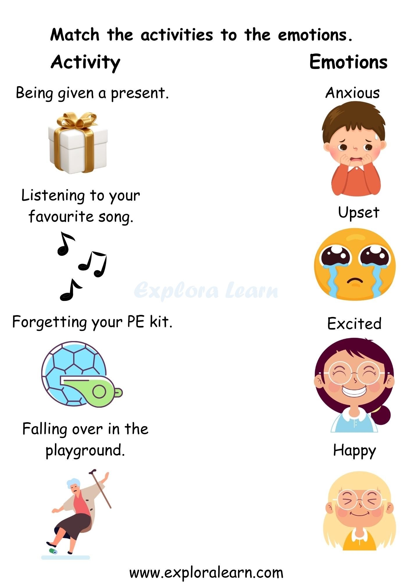 Emotions Worksheets For Preschool And Kindergarten 2 To 6 Years Kids