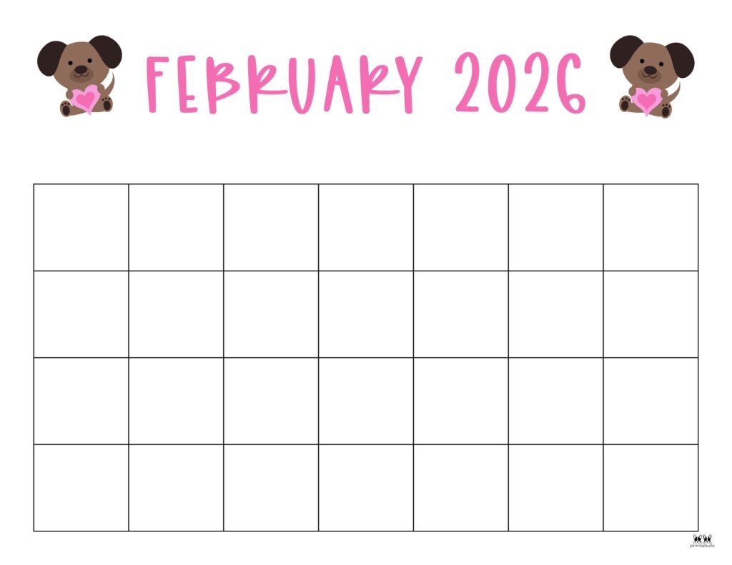 February 2026 Calendar Free Printable Blank