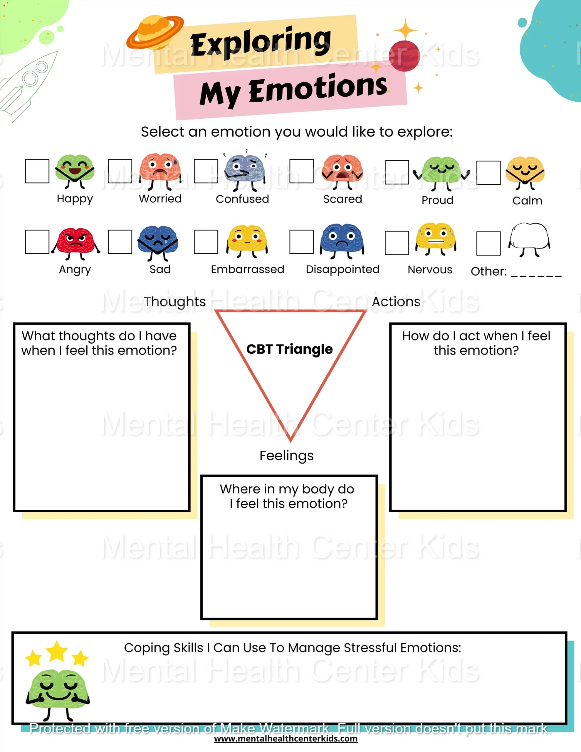 Feelings And Emotions Worksheets PDF 