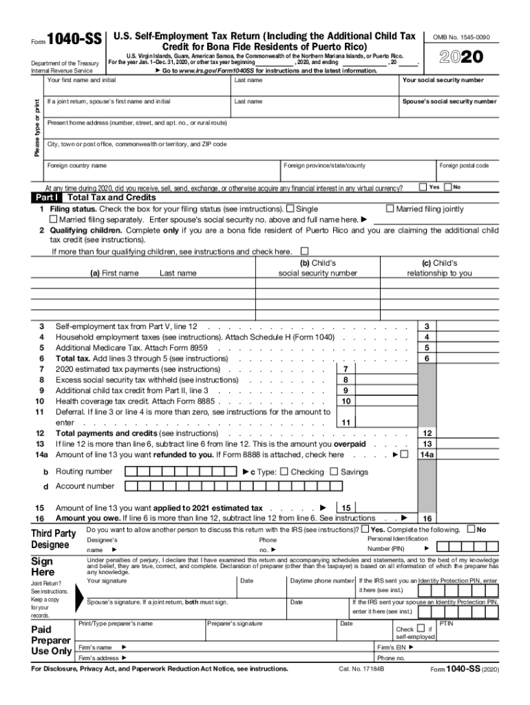 Fillable 2020 Form 1040 Fill Out amp Sign Online DocHub