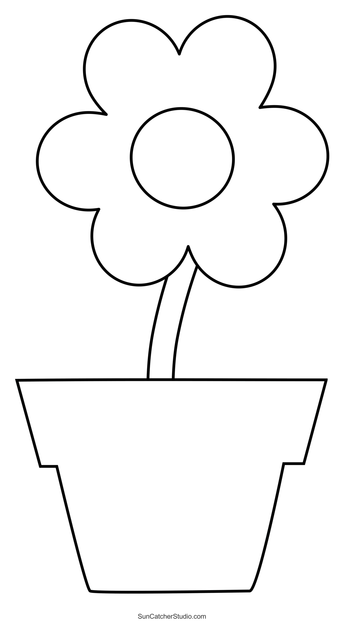 Printable Flowers Template