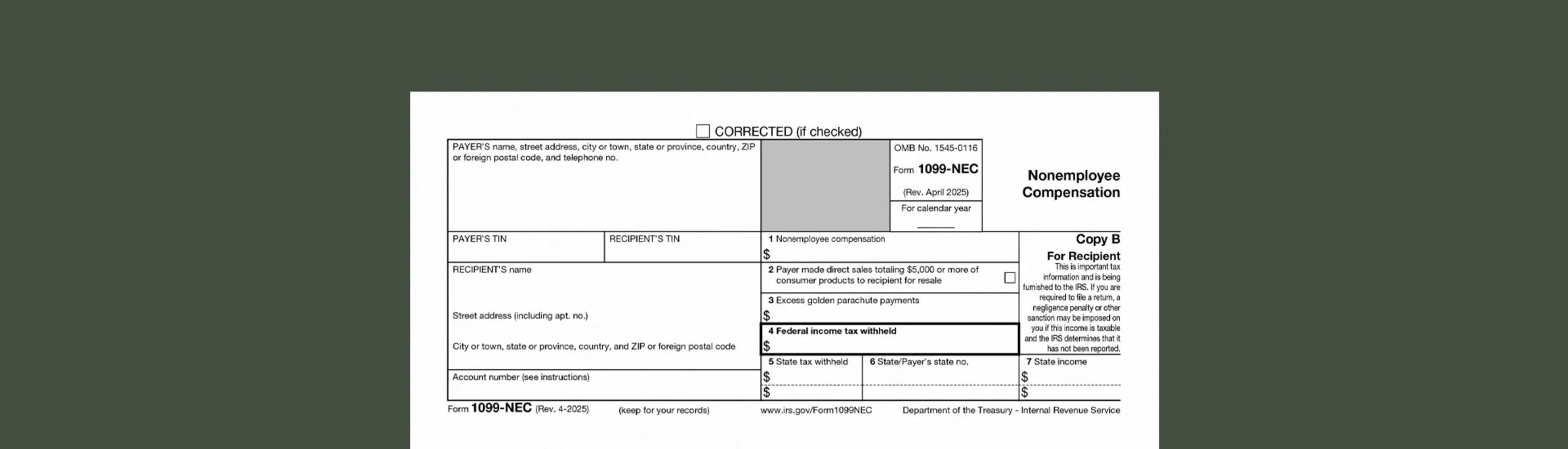 Form 1099 NEC A Simple Guide To Reporting Non Employee 