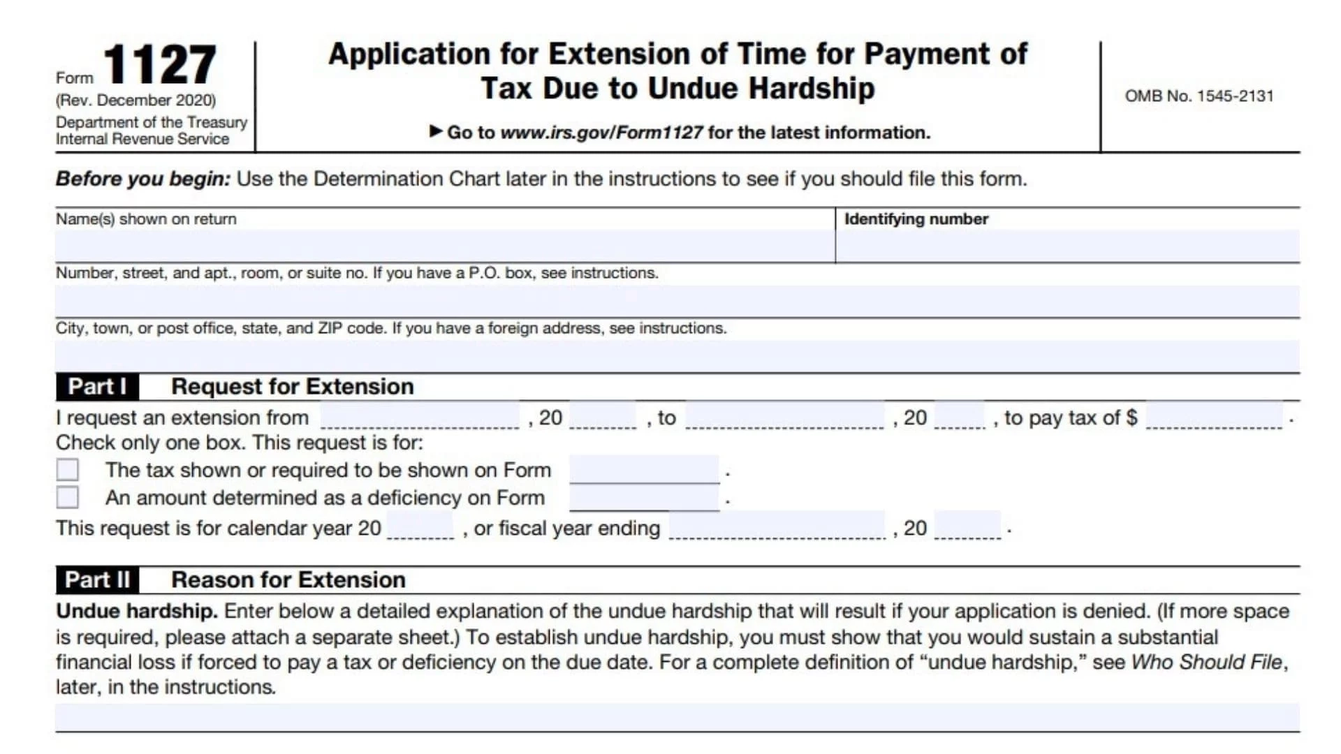 Irs Form Extension 2026
