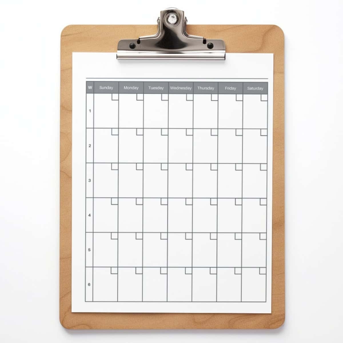 Free 6 Week Calendar Printable PDF