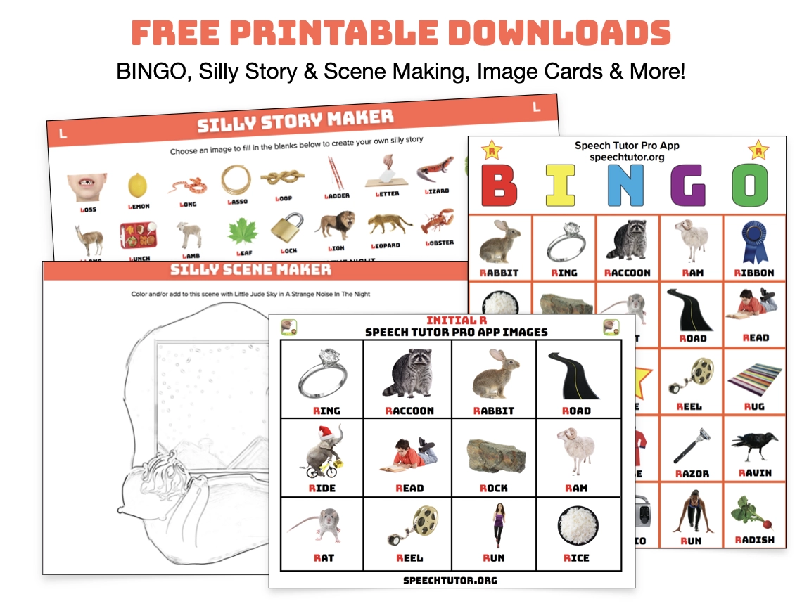 Free Printable Speech Therapy Materials