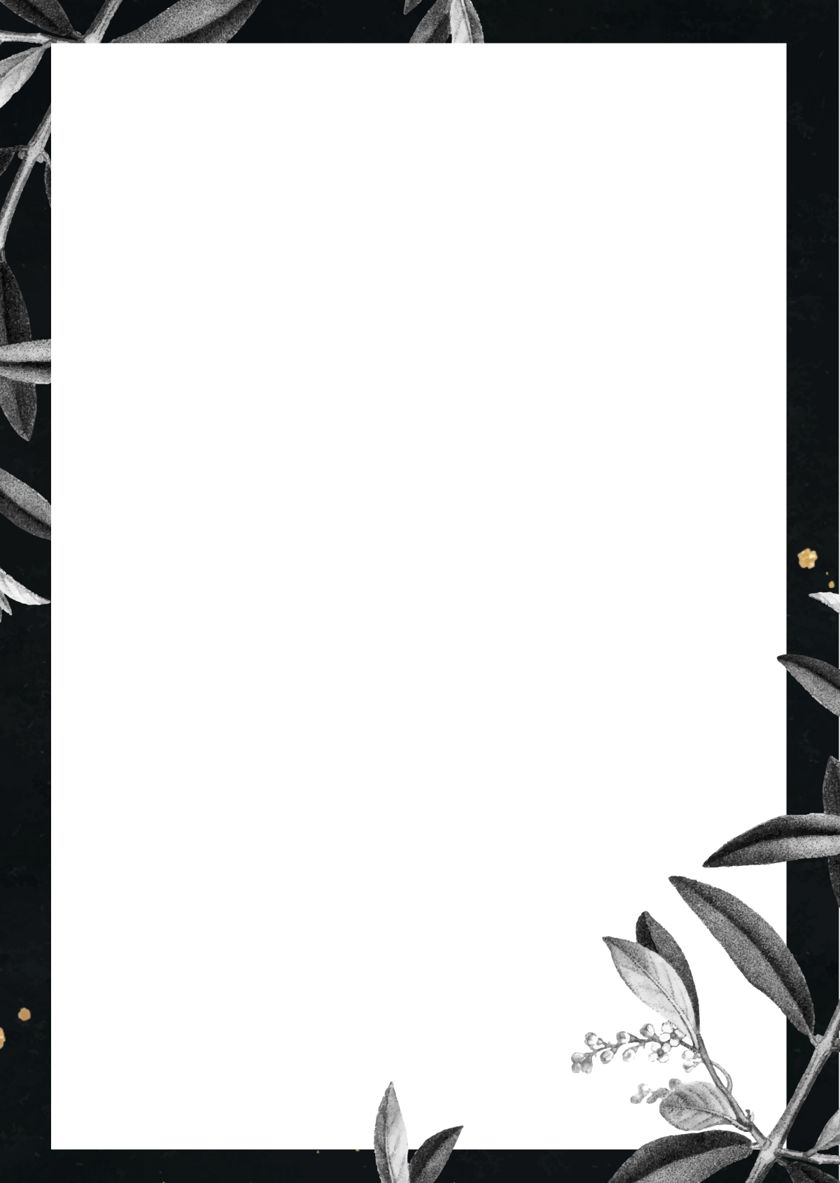 Free Black And White Page Border Template To Edit Online