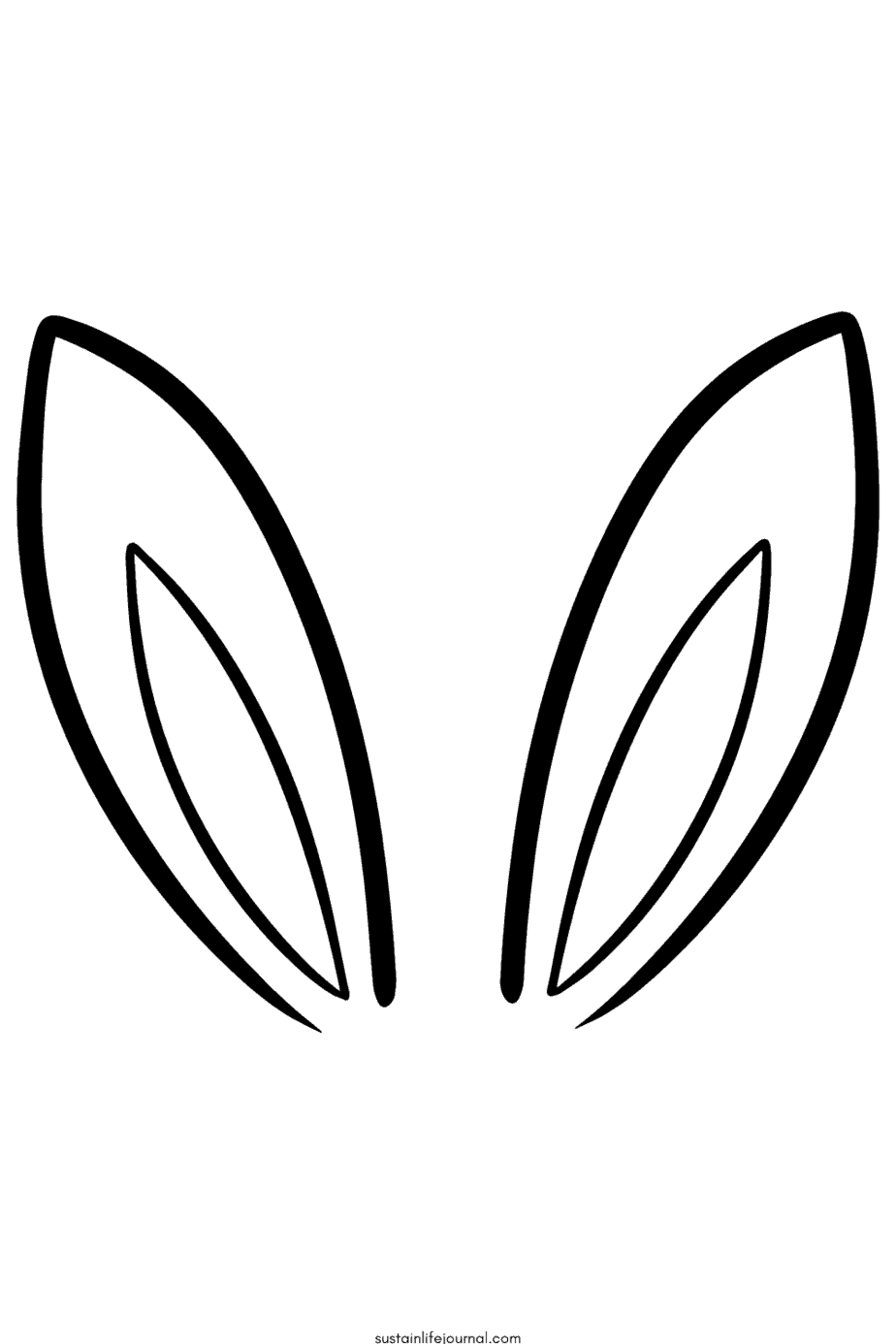 Bunny Ear Template Printable