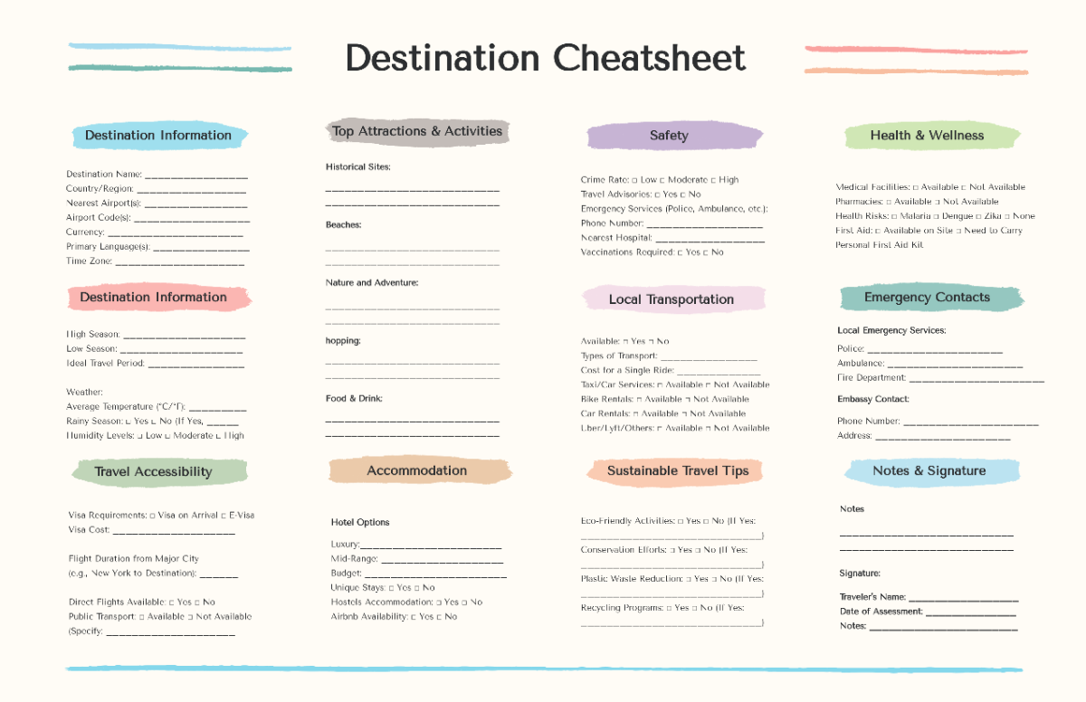 Free Printable Cheat Sheets