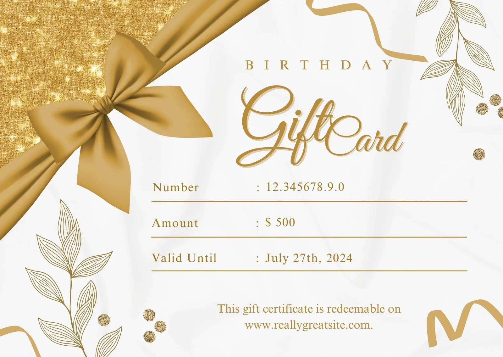 Design A Gift Certificate
