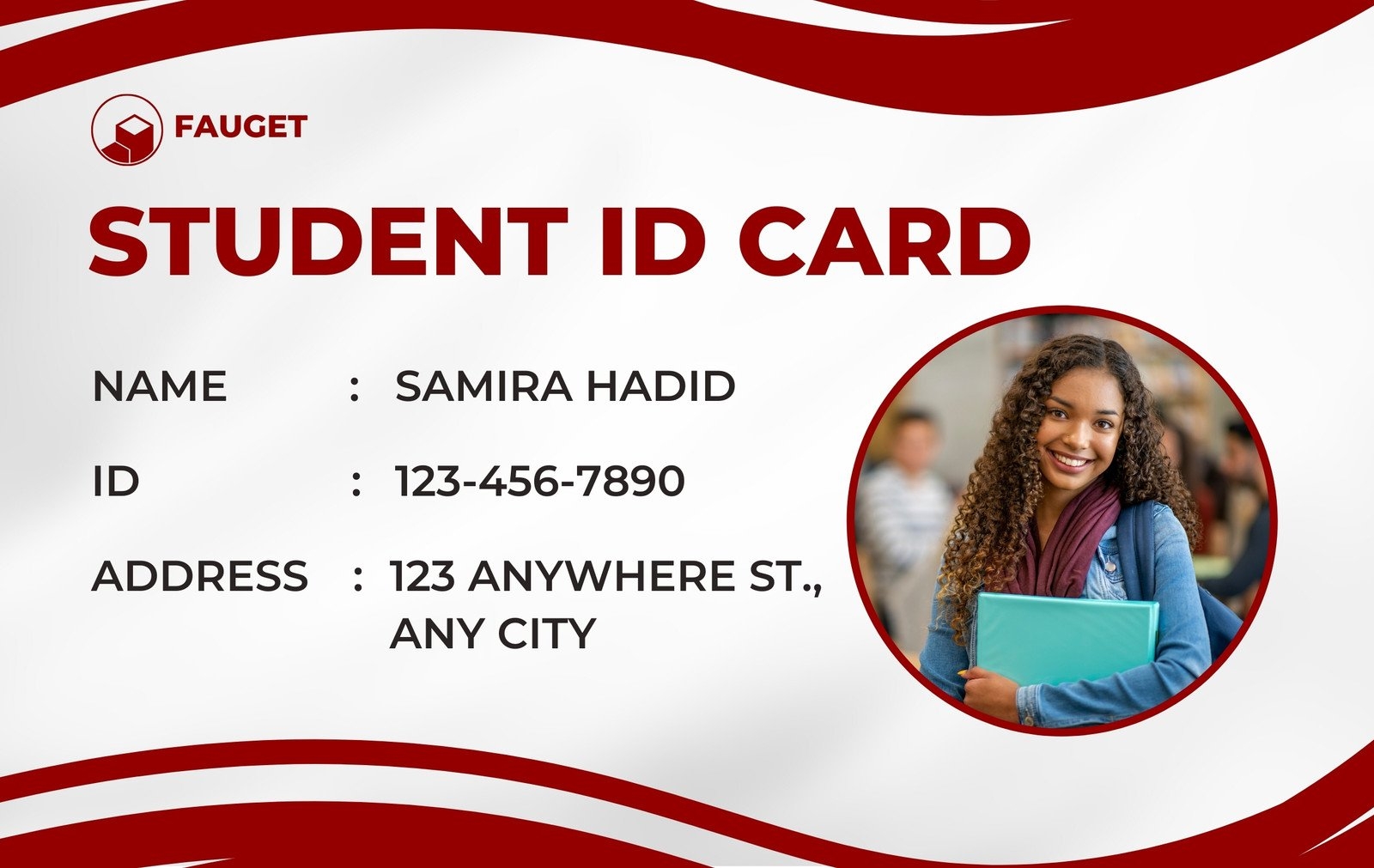Free Customizable Professional ID Card Templates Worksheets 