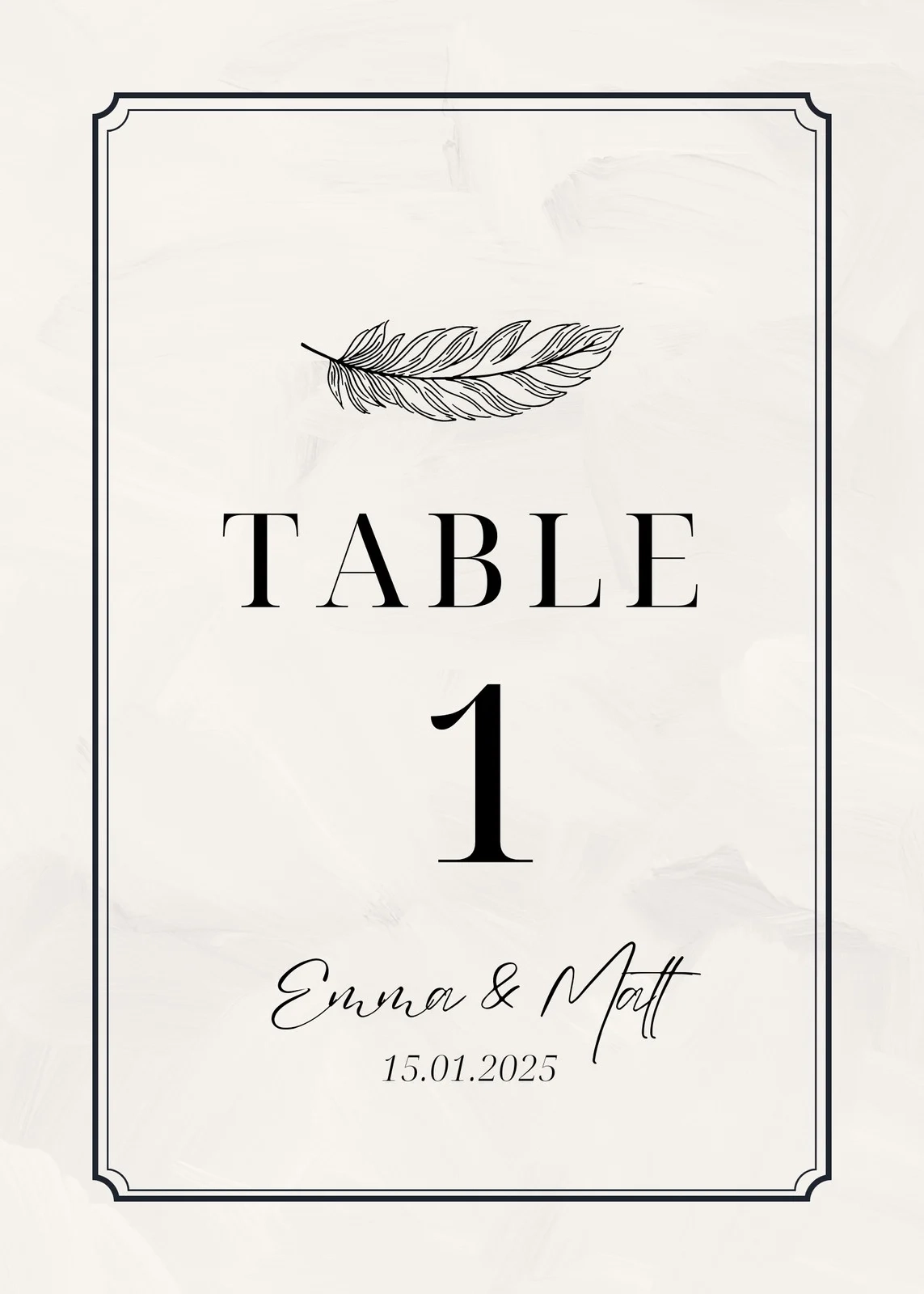 Free Customizable Table Number Card Templates Canva