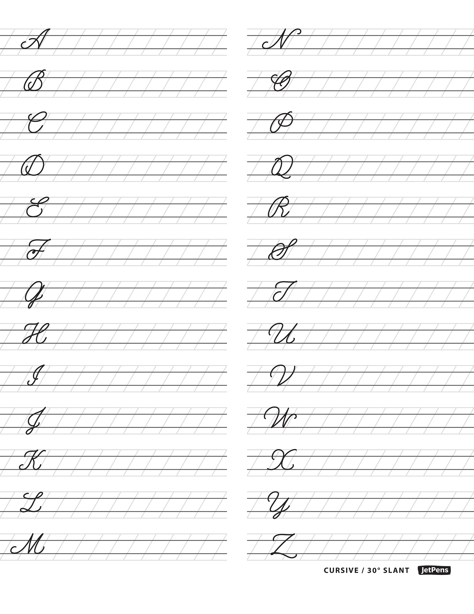 Free Printable Cursive Worksheets