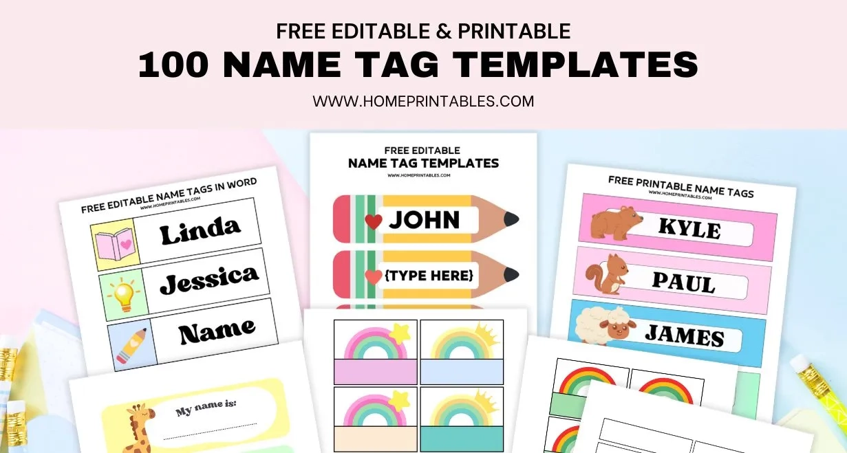 Free Printables Name Tags