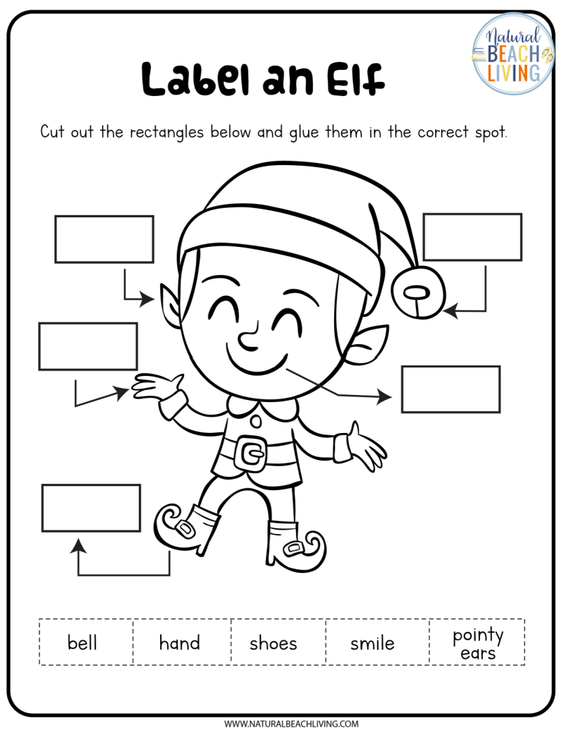 FREE Elf Printable Activities And Elf On The Shelf Ideas Natural 
