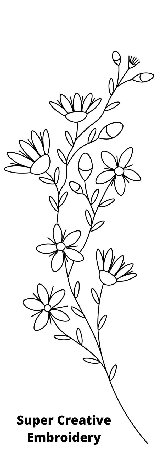 Free Embroidery Pattern PDF Printable Super Creative 