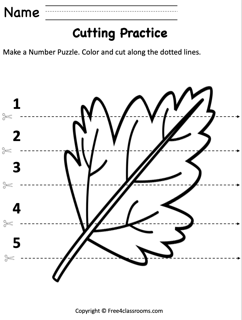 Free Printable Fall Worksheets For Preschoolers