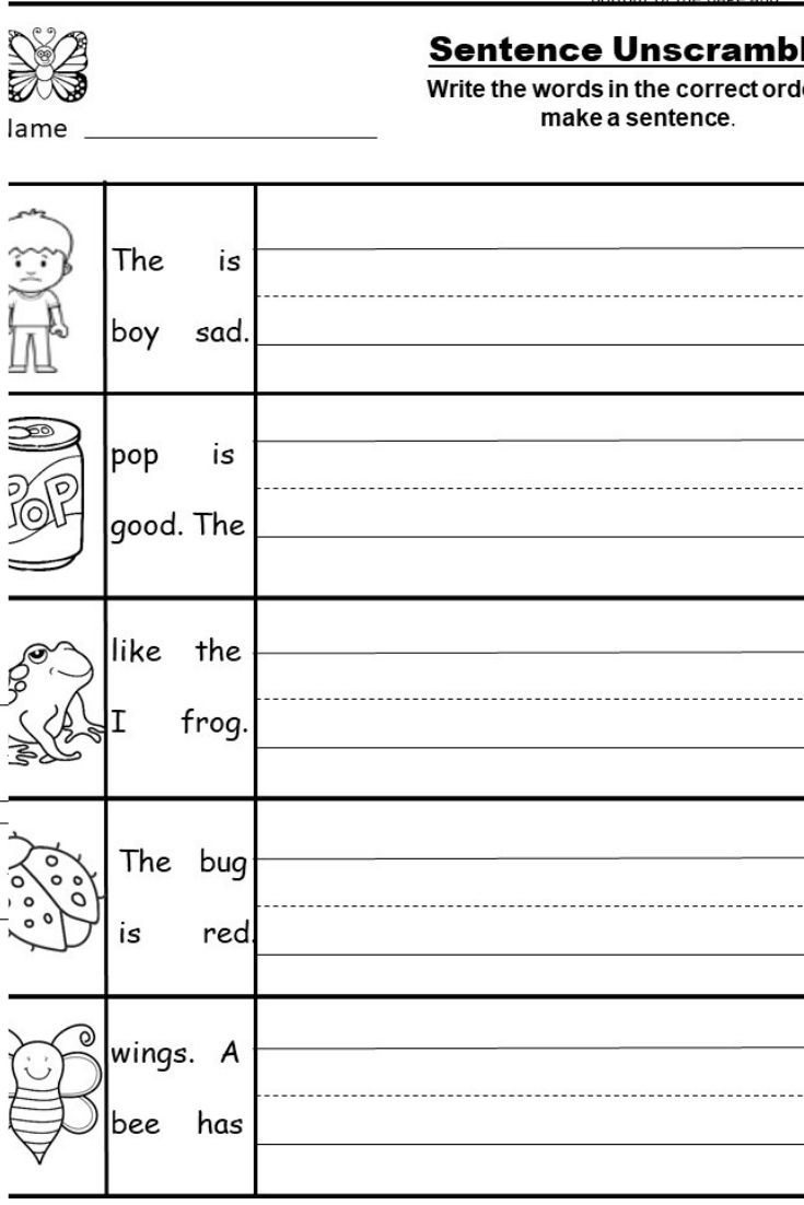 Free Printable Kindergarten Writing Sheets