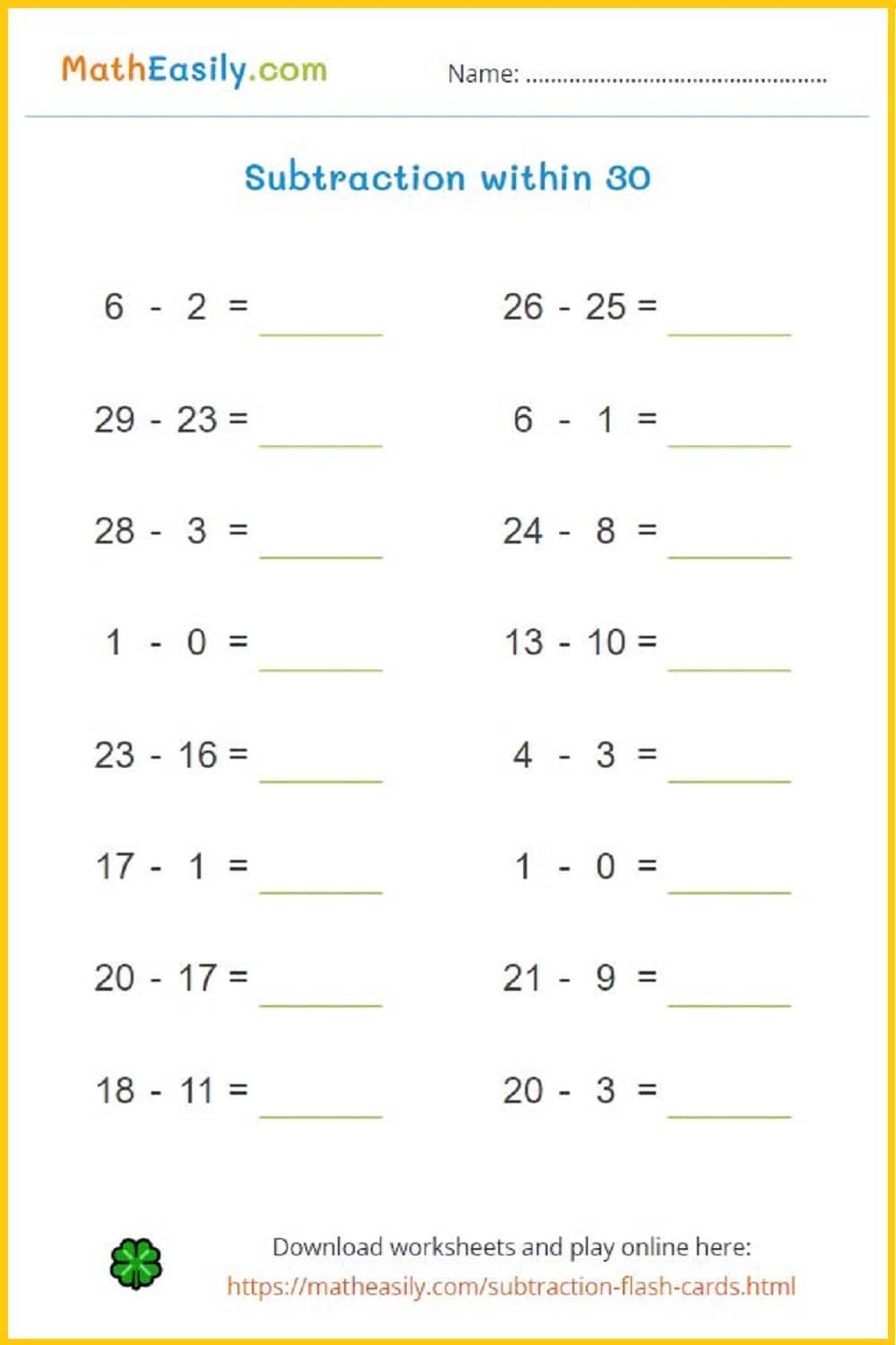 Maths Printable Worksheets Age 8
