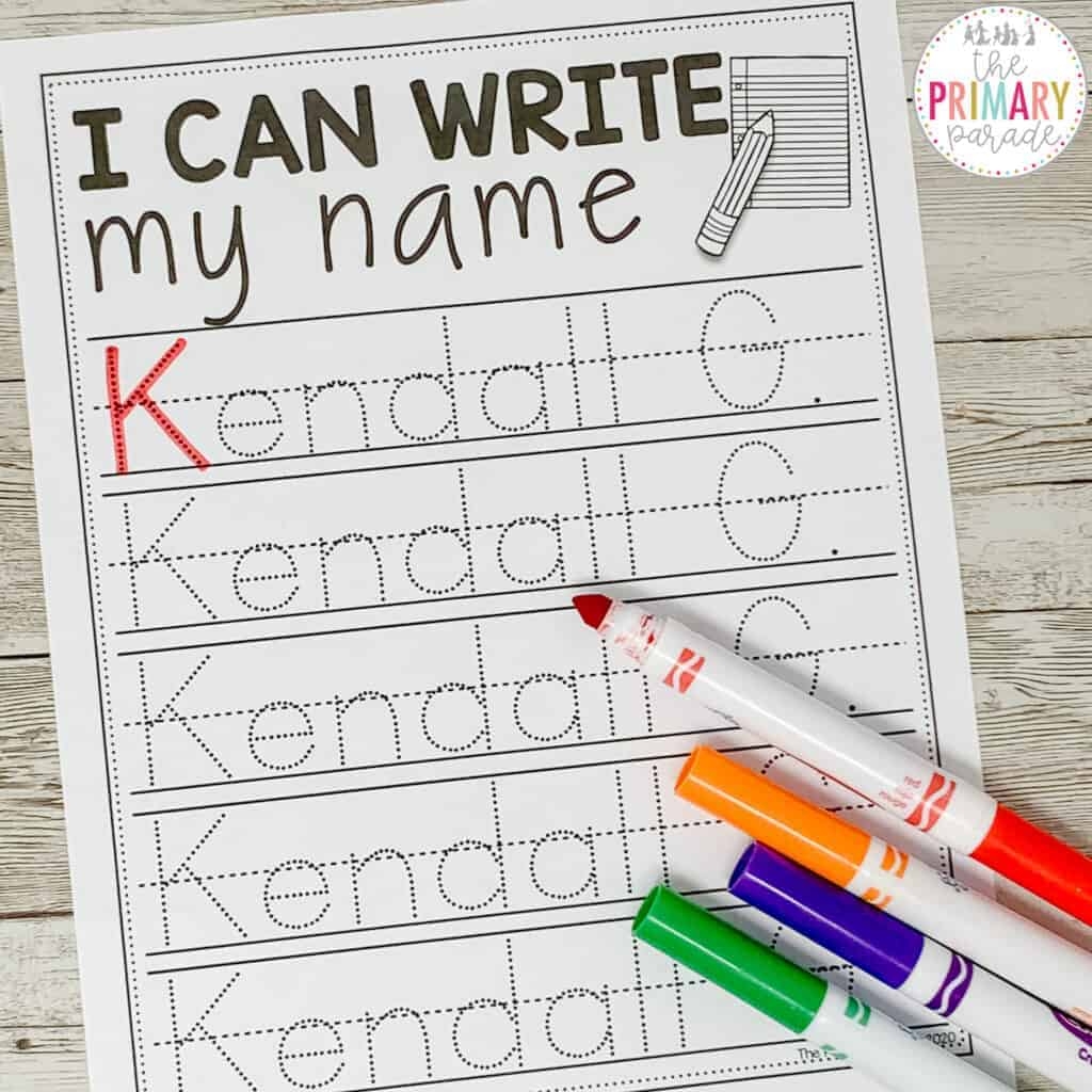 Free Name Writing Practice Editable Tracing Template 2025 The 