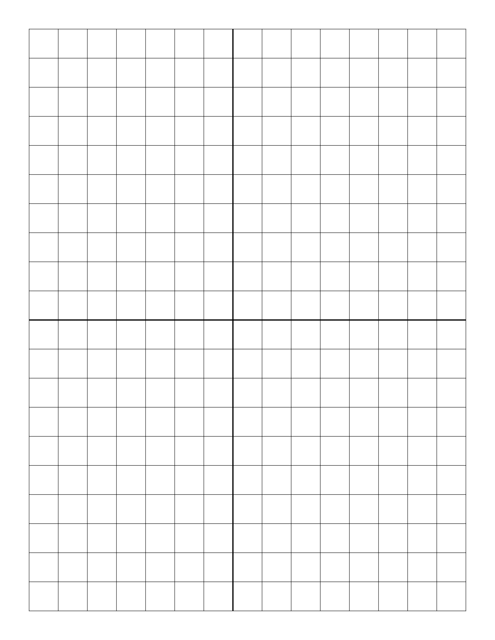 Graph Paper Printable Labeled