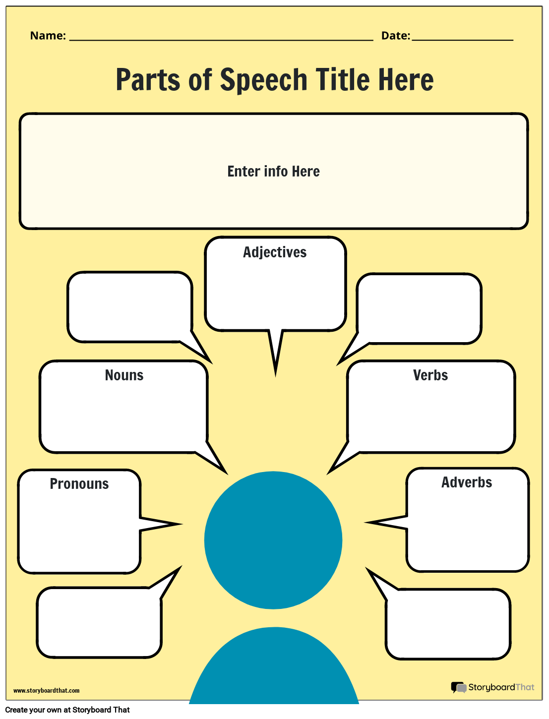 Free Parts Of Speech Worksheets By Storyboard That In 2025